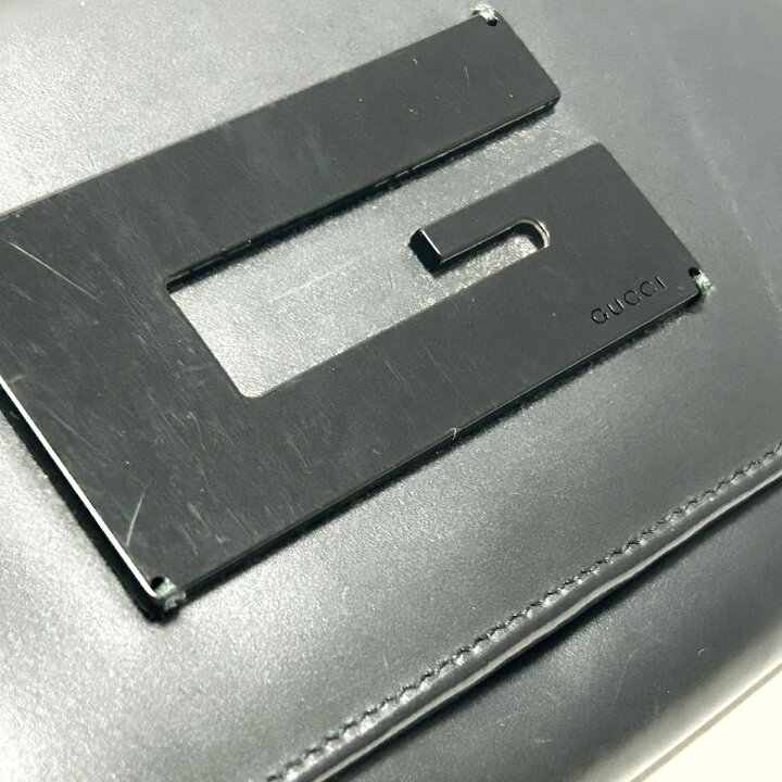 楽天市場】【中古】GUCCI(グッチ) 長財布 黒 レザー×プラスチック 
