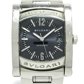 【新着】【中古】BVLGARI(ブルガリ) アショーマ 腕時計 SS ダークグレー