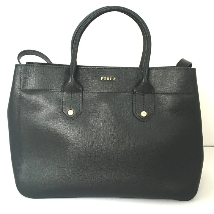 楽天市場】【中古】FURLA(フルラ) トートバッグ 黒 レザー : ブラン 