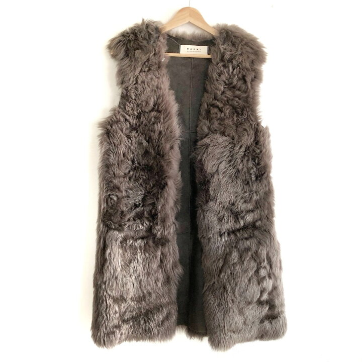 楽天市場】【中古】MARNI(マルニ) コート ノースリーブ/ムートン 