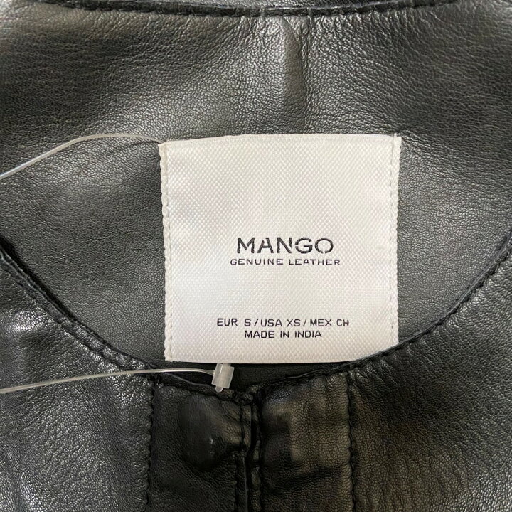 楽天市場】【中古】MNG/MANGO(マンゴ) コート 長袖/レザー/春/秋 黒 