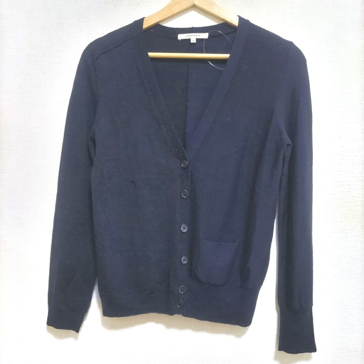 楽天市場】【中古】CARVEN(カルヴェン) カーディガン 長袖 ダーク  
