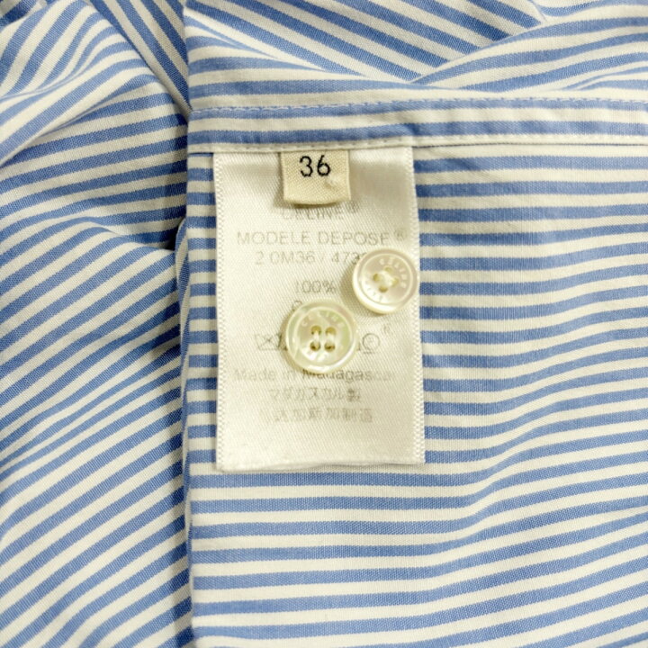 楽天市場】【中古】CELINE(セリーヌ) 長袖シャツブラウス ストライプ  