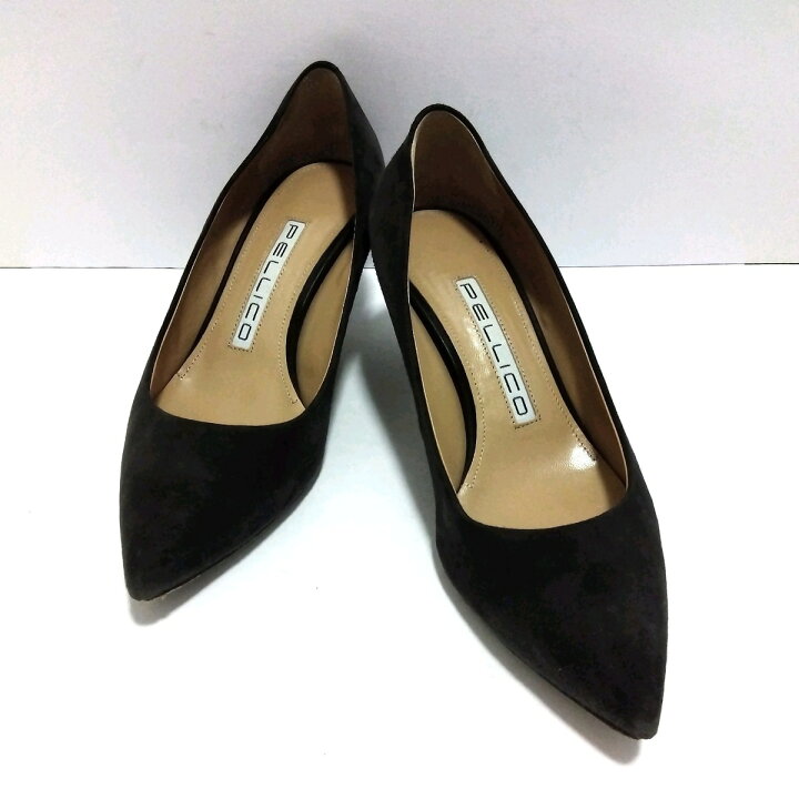 楽天市場】【中古】PELLICO(ペリーコ) パンプス ダークグレー スエード 