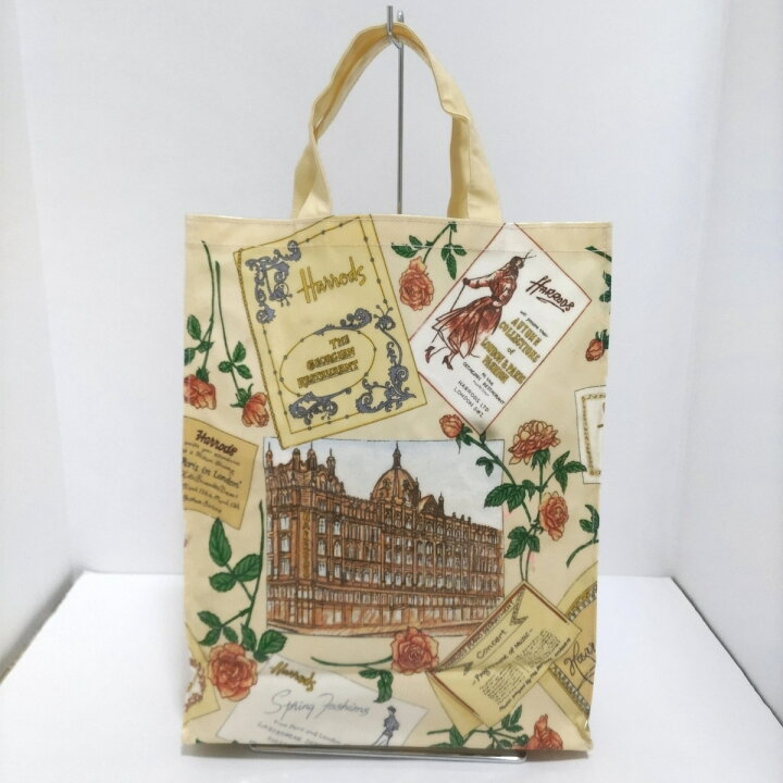 楽天市場】【中古】HARRODS(ハロッズ) トートバッグ 花柄 アイボリー 