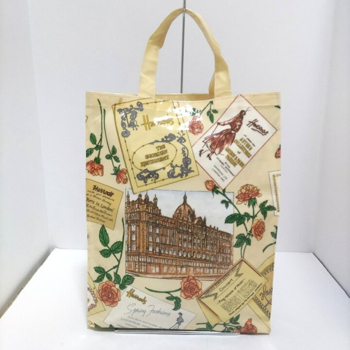 楽天市場】【中古】HARRODS(ハロッズ) トートバッグ 花柄 アイボリー 