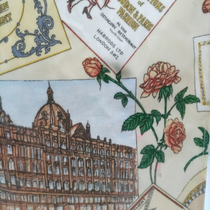 楽天市場】【中古】HARRODS(ハロッズ) トートバッグ 花柄 アイボリー 
