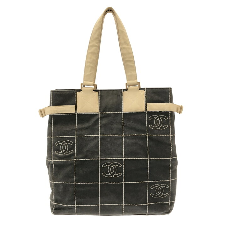 楽天市場】【中古】CHANEL(シャネル) チョコバーステッチ トートバッグ  
