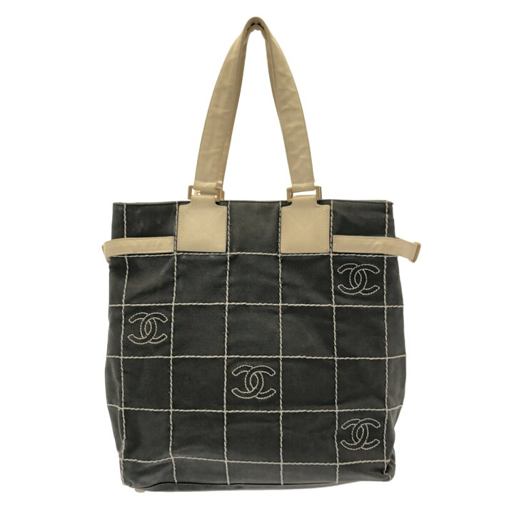 楽天市場】【中古】CHANEL(シャネル) チョコバーステッチ トートバッグ  