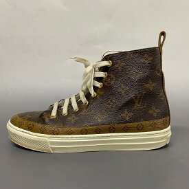 【新着】【中古】LOUIS VUITTON(ルイヴィトン) ステラー・ライン スニーカー スニーカー ハイカット モノグラム・リバース モノグラム・キャンバス×モノグラム・リバース キャンバス