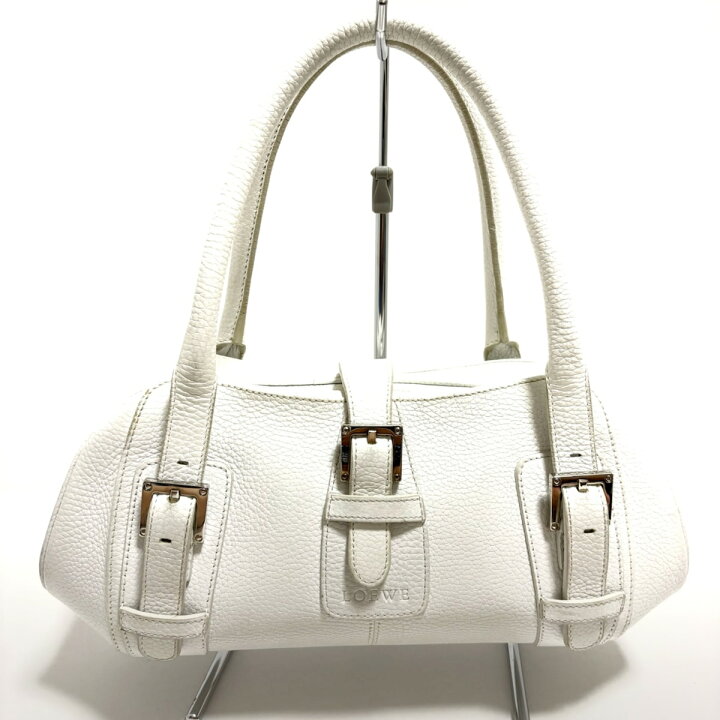 楽天市場】【中古】LOEWE(ロエベ) ハンドバッグ 白 レザー : ブラン 