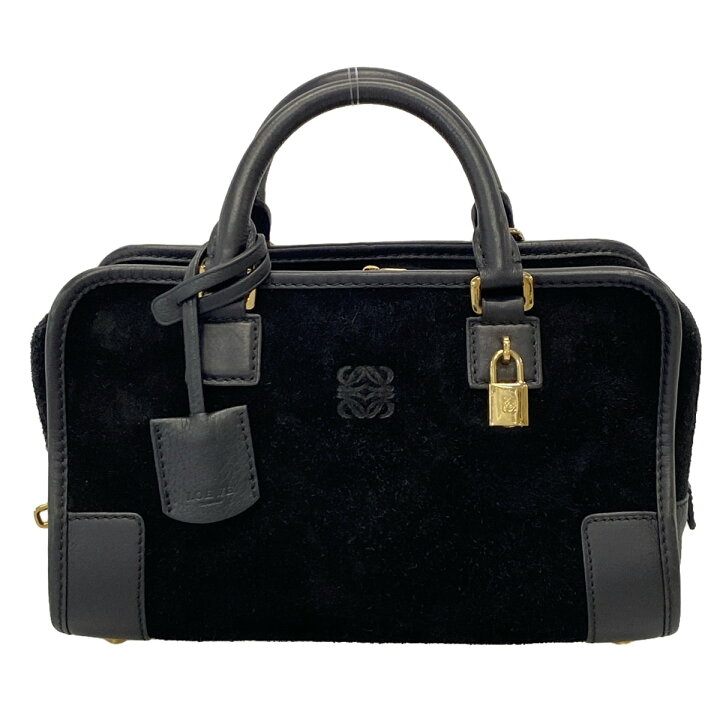 楽天市場】【中古】LOEWE(ロエベ) アマソナ23 ハンドバッグ 黒 レザー 