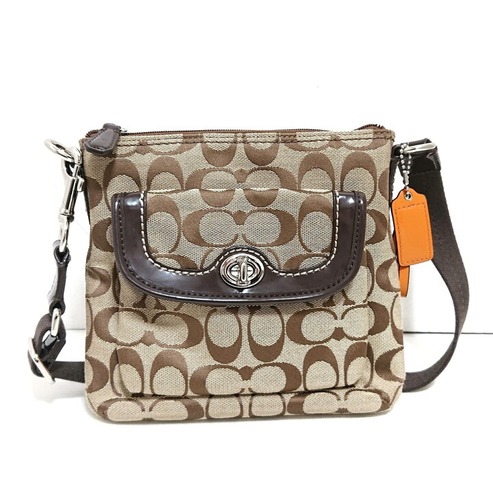 楽天市場】【中古】COACH(コーチ) シグネチャー柄 ショルダーバッグ 