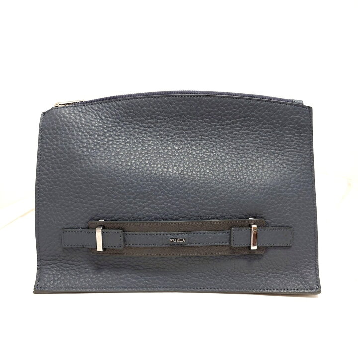 楽天市場】【中古】FURLA(フルラ) ジョーヴェ クラッチバッグ グレー 