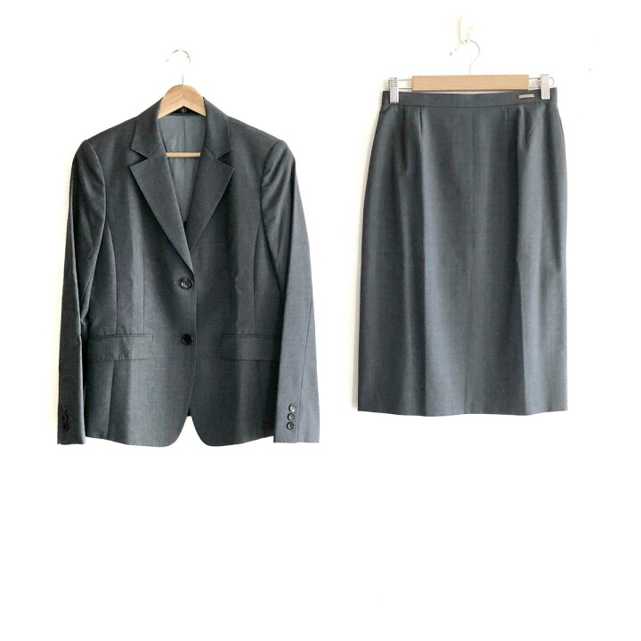 楽天市場】【中古】DAKS(ダックス) スカートスーツ ダークグレー 