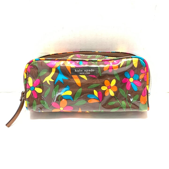 楽天市場】【中古】Kate spade(ケイトスペード) ポーチ 花柄 ダーク 