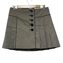 BURBERRYBLUE LABEL巻きスカートチャコールグレー秋冬物