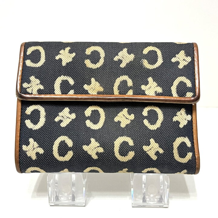 CELINE セリーヌ三つ折り財布Cマカダム柄