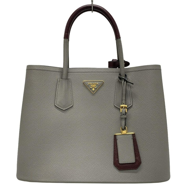 楽天市場】【中古】PRADA(プラダ) トライアングルロゴ トート 