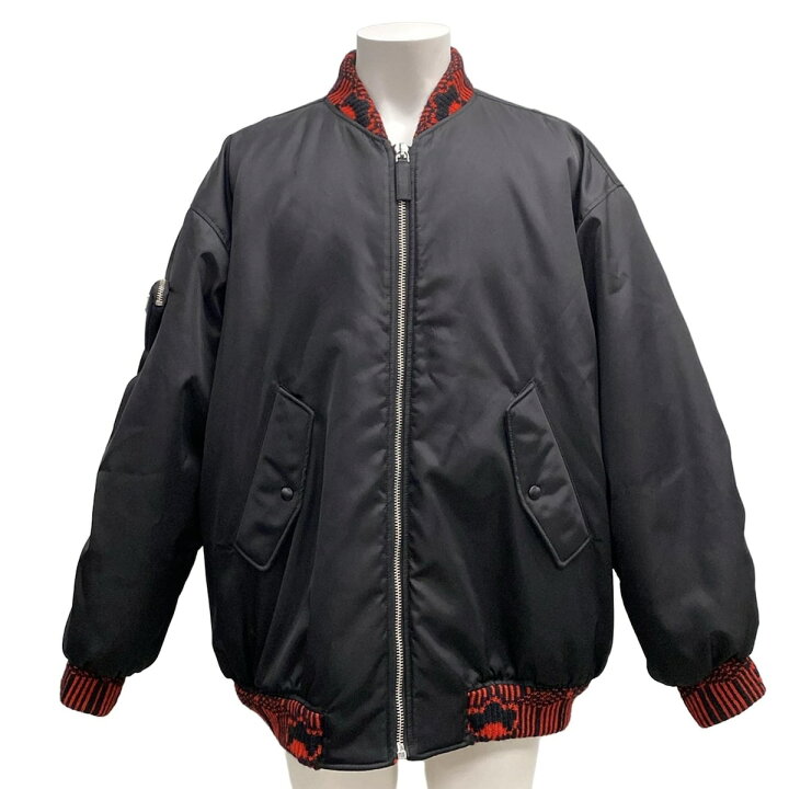 楽天市場】【中古】PRADA(プラダ) ボンバージャケット/Re Nylon Knit 