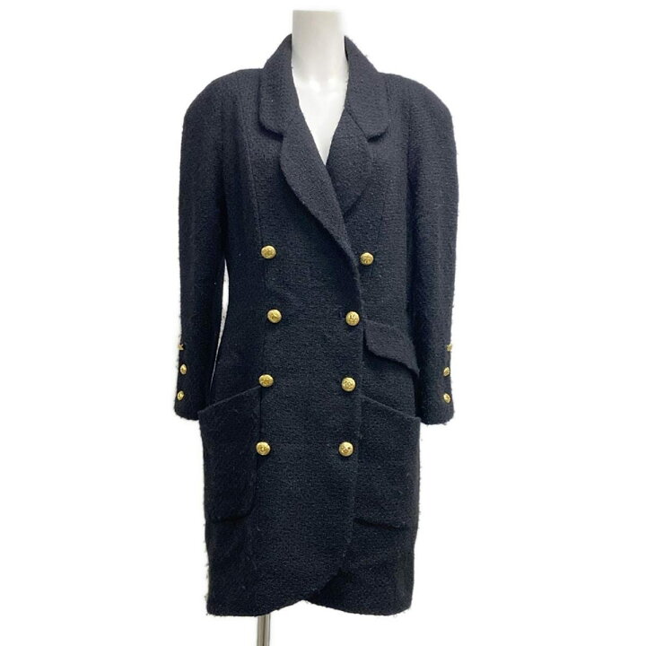 楽天市場】【中古】CHANEL(シャネル) コート 長袖/ツイード/ココマーク 