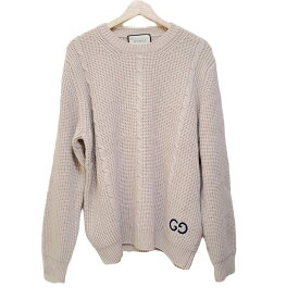 【中古】GUCCI(グッチ) 長袖セーター クルーネック/ニット ベージュ