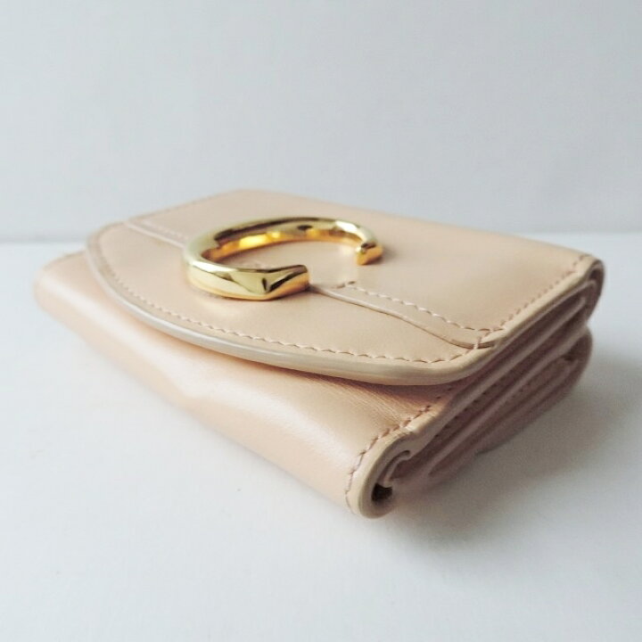 楽天市場】【中古】Chloe(クロエ) 3つ折り財布 ベージュ レザー 