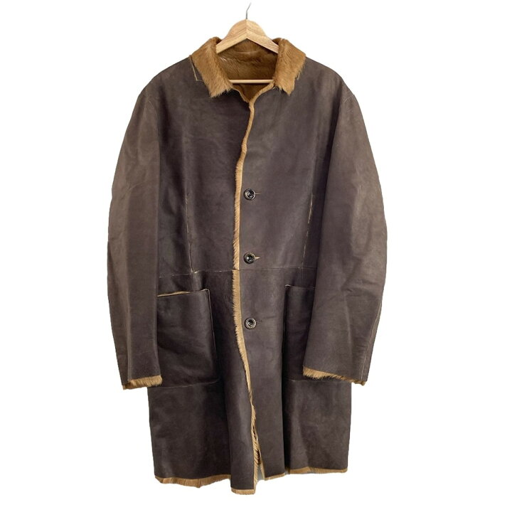 中古】ETRO(エトロ) コート 長袖/レザー/ファー/リバーシブル/秋/冬 