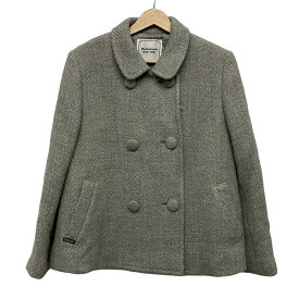 【中古】Mademoiselle NON NON(マドモアゼルノンノン) コート 長袖/ショート丈/冬 ライトグレー