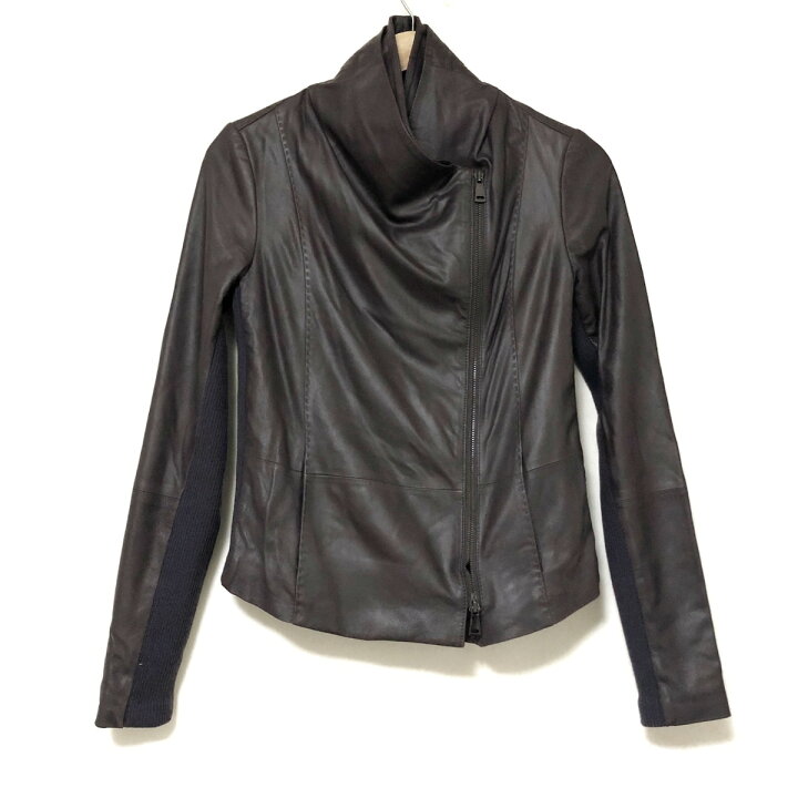 楽天市場】【中古】VINCE(ヴィンス) ライダースジャケット 長袖/レザー  