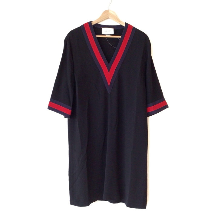 楽天市場】【新着】【中古】GUCCI(グッチ) ワンピース Vネック/七分袖 