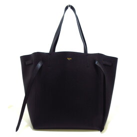 【新着】【中古】CELINE(セリーヌ) カバファントムスモールウィズベルト トートバッグ 黒 ソフトグレインドカーフスキン