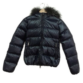 【中古】DUVETICA(デュベティカ) Adhara(アダラ) ダウンジャケット 長袖/フィンラクーンファー/冬 ダークネイビー