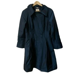 【中古】HARRODS(ハロッズ) トレンチコート 長袖/春/秋 ブルーグリーン