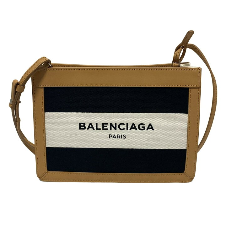楽天市場】【中古】BALENCIAGA(バレンシアガ) ネイビーポシェット 