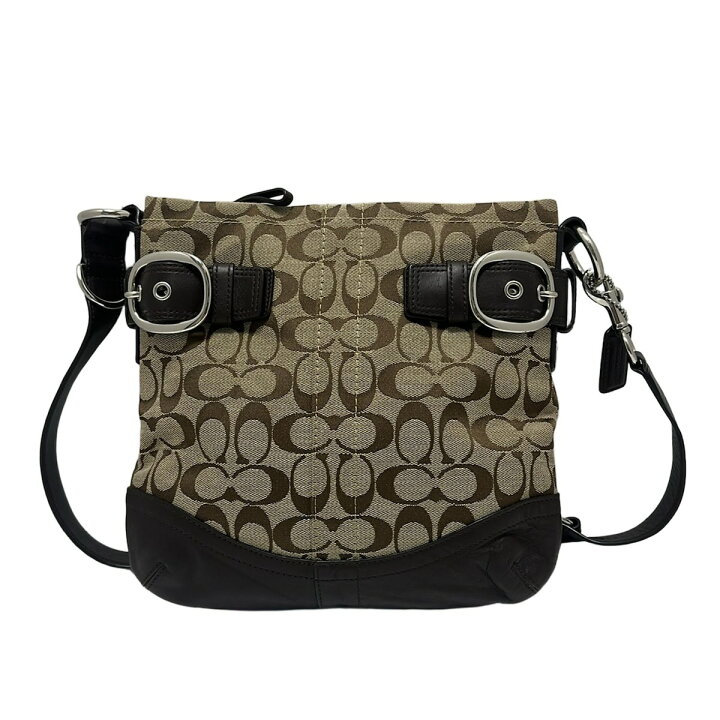 楽天市場】【中古】COACH(コーチ) シグネチャー柄 ショルダーバッグ 