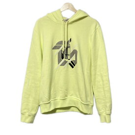 【中古】HERMES(エルメス) パーカー 長袖 ライトグリーン×グレー×黒