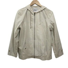 【中古】Mademoiselle NON NON(マドモアゼルノンノン) ブルゾン 長袖/ジップアップ/春/秋 ベージュ