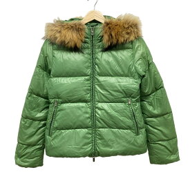 【新着】【中古】DUVETICA(デュベティカ) Adhara(アダラ) ダウンジャケット 長袖/フィンラクーンファー/ジップアップ/冬 グリーン