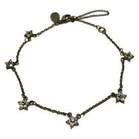 【中古】Michal Negrin(ミハエルネグリン) アクセサリー アンクレット/スター(星) ブロンズ×パープル×マルチ
