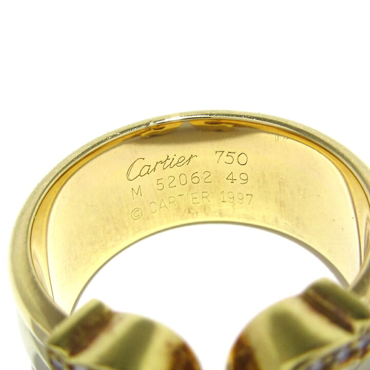 楽天市場】【中古】Cartier(カルティエ) 2C リング 22Pダイヤ K18  