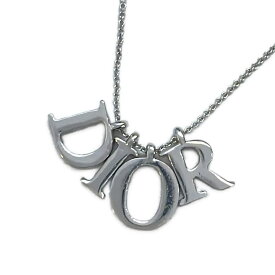 【中古】DIOR/ChristianDior(ディオール/クリスチャンディオール) ネックレス DIOR モチーフ シルバー