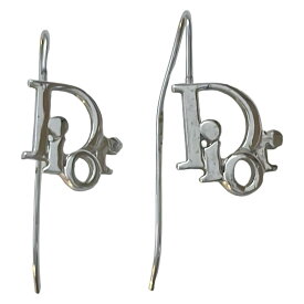 【中古】DIOR/ChristianDior(ディオール/クリスチャンディオール) ピアス Diorモチーフ シルバー