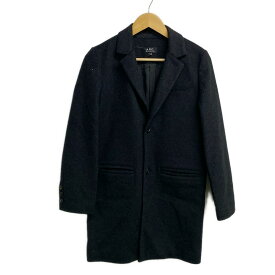 【中古】A.P.C.(アーペーセー) コート 長袖/チェスターコート/秋/冬 黒