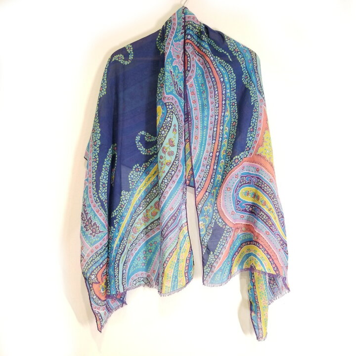 楽天市場】【中古】ETRO(エトロ) ストール(ショール) 花柄 ダーク 
