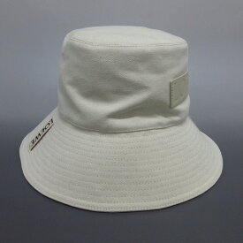 【中古】LOEWE(ロエベ) フィッシャーマンハット ハット アイボリー コットン、レザー