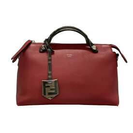 【新着】【中古】FENDI(フェンディ) バイザウェイ ハンドバッグ レッド×ブラウン×黒 レザー