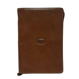 【中古】BALLY(バリー) ビジネスバッグ ラウンドファスナー/本体ロックなし ブラウン レザー