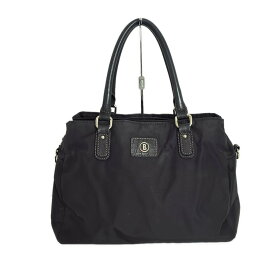 【中古】BOGNER(ボグナー) ハンドバッグ 黒 レザー