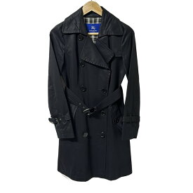 【中古】Burberry Blue Label(バーバリーブルーレーベル) トレンチコート 長袖/秋/冬 黒